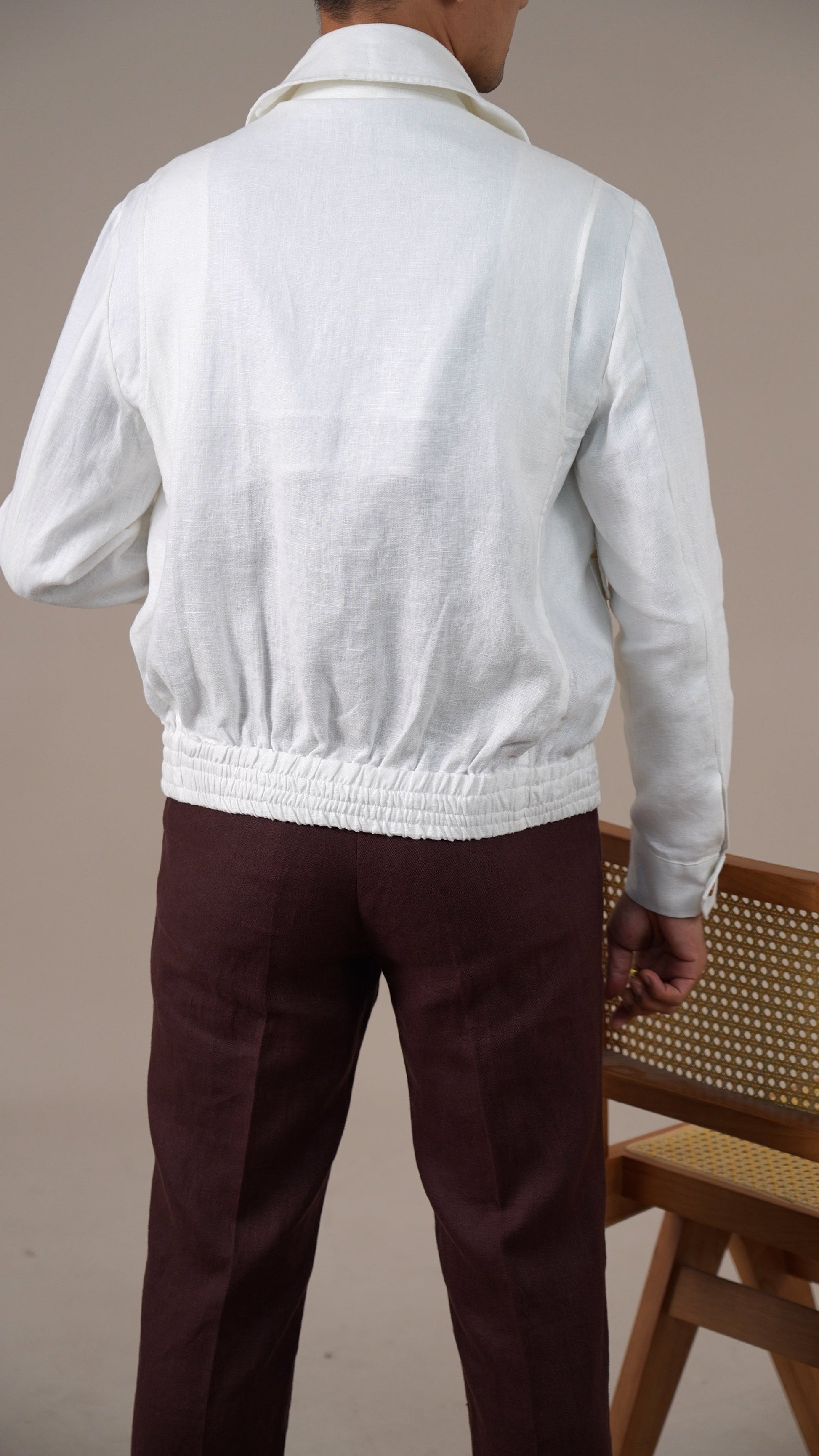 Men's Old Money Linen Jacket BRABION