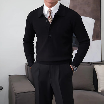 Men's Textured Knit Polo