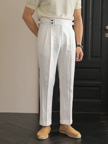 Sidetab Linen Trousers Season 2
