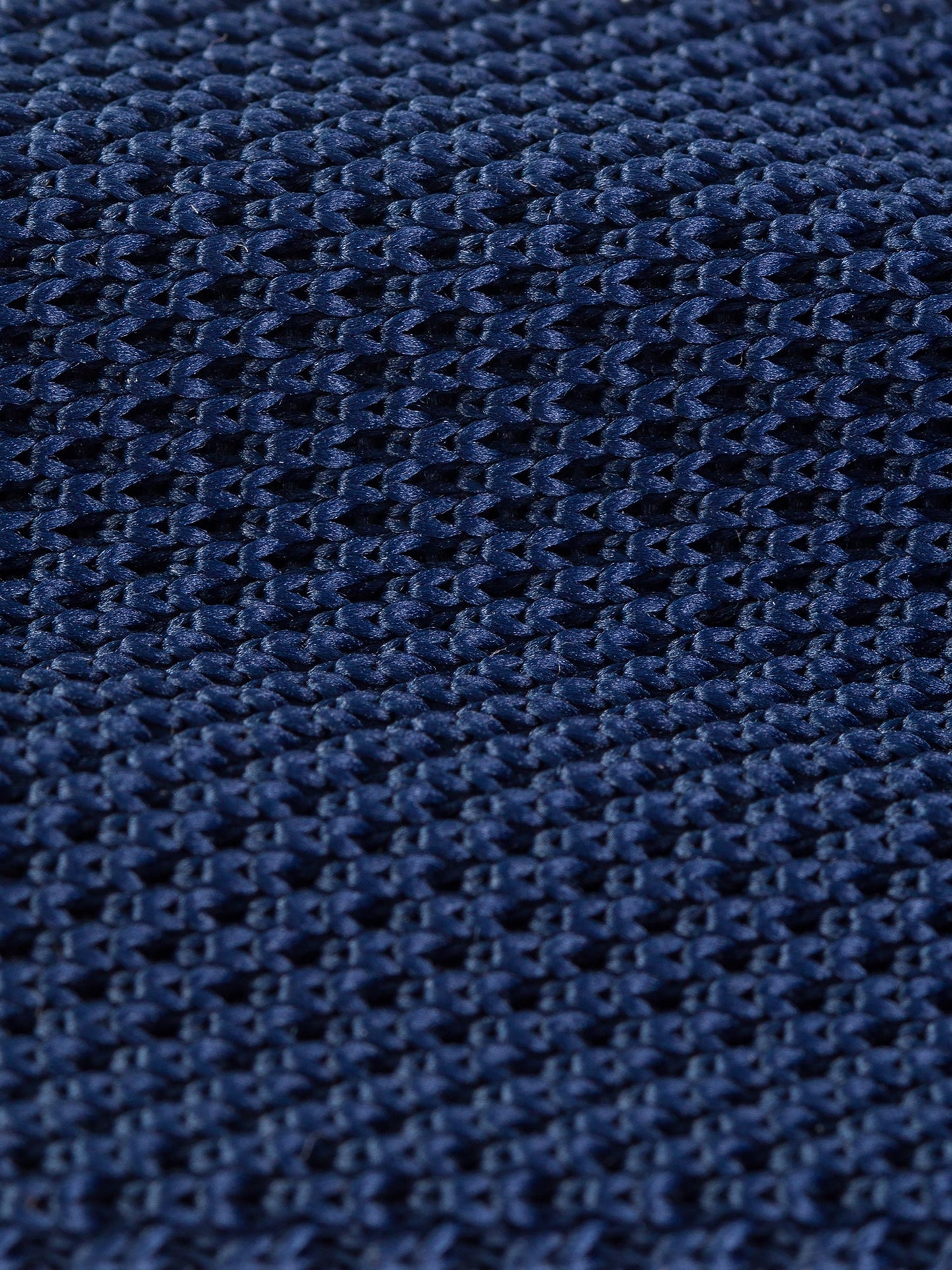 Navy Knitted Tie 6cm - BRABION