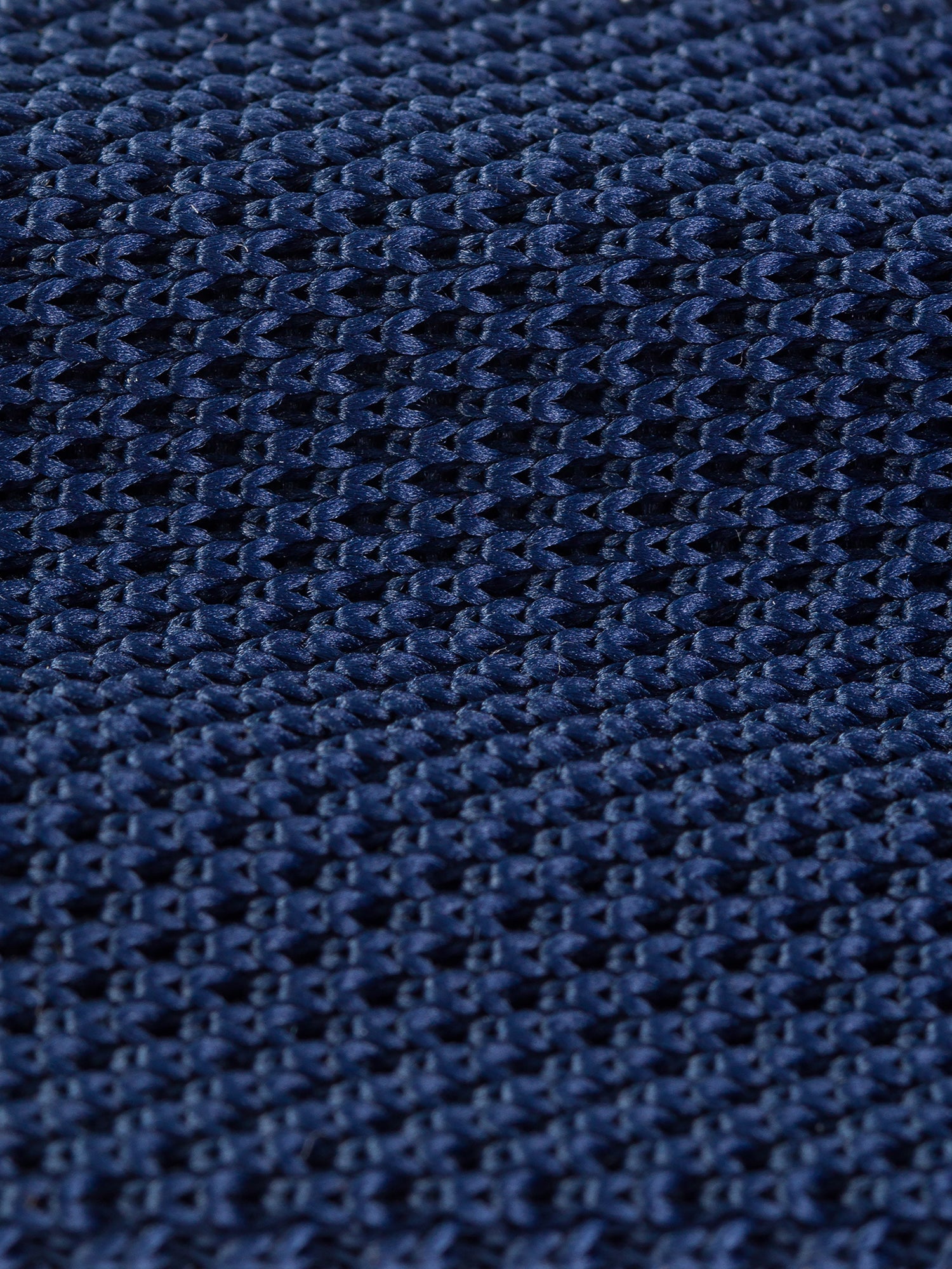 Navy Knitted Tie 6cm - BRABION