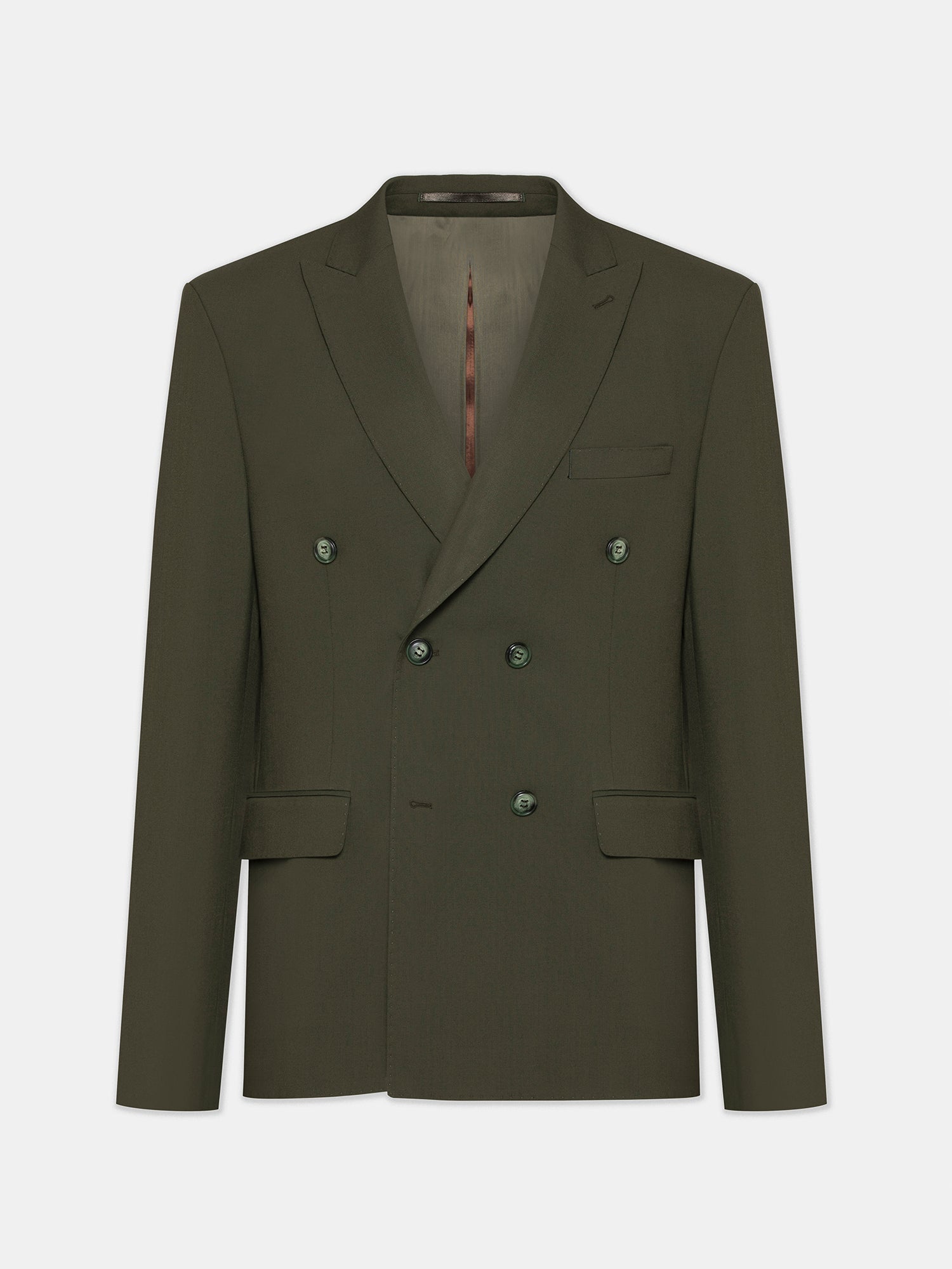 Khaki Double Breasted Suit 2-Piece VIOSSI