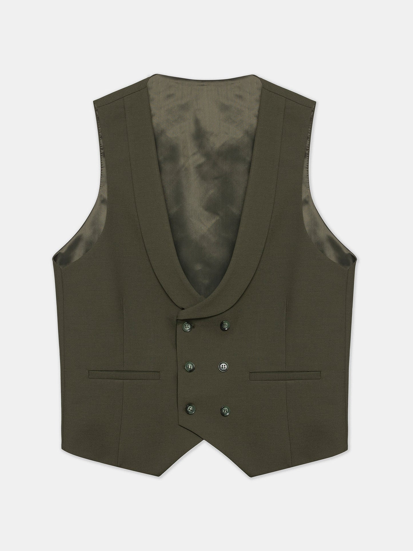 Khaki Modern-Fit Suit 3-Piece VIOSSI