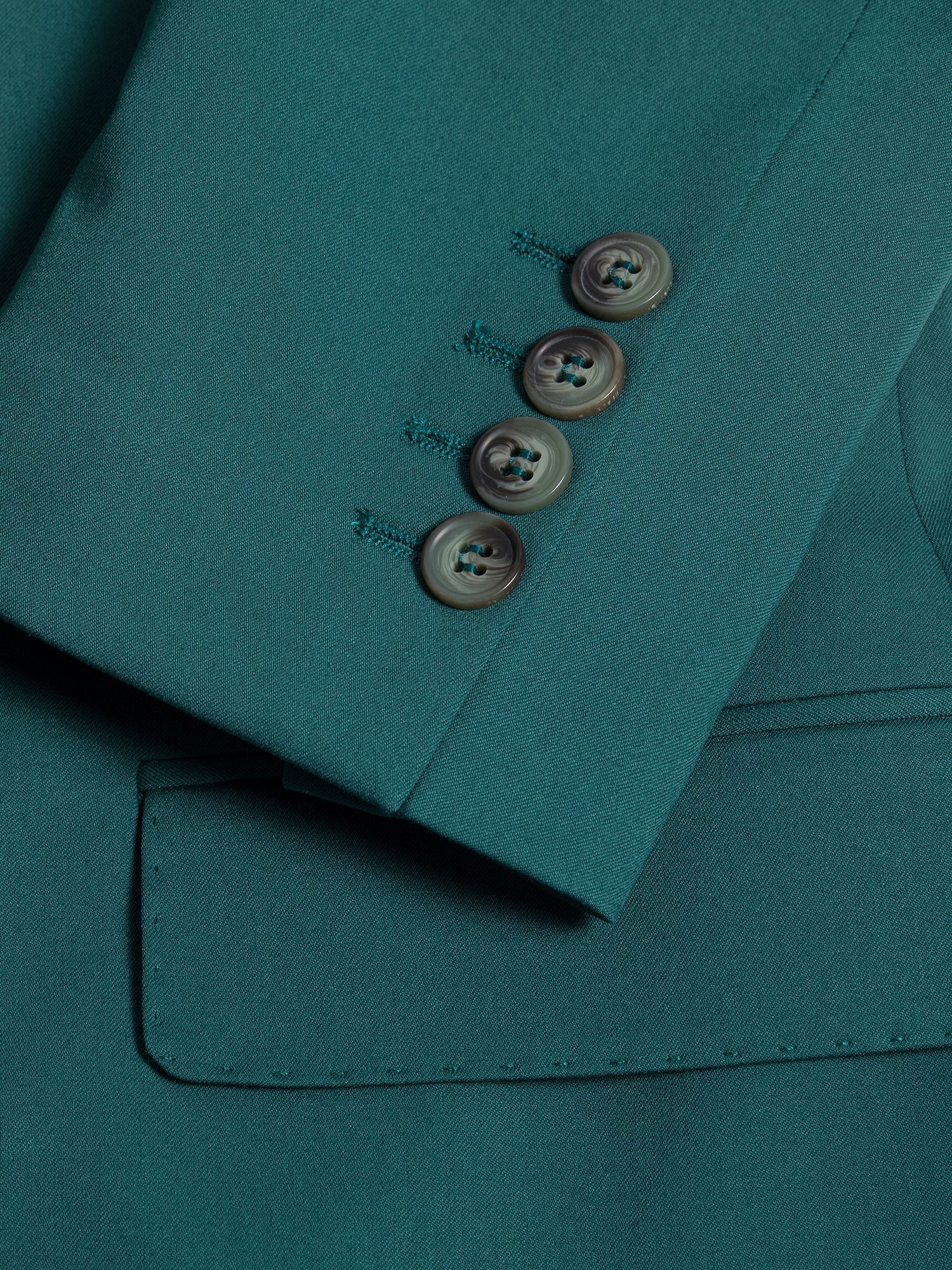 Green Double Breasted Suit 2-Piece VIOSSI