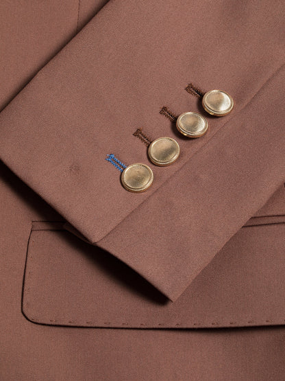 Brown Double Breasted Suit 2-Piece VIOSSI