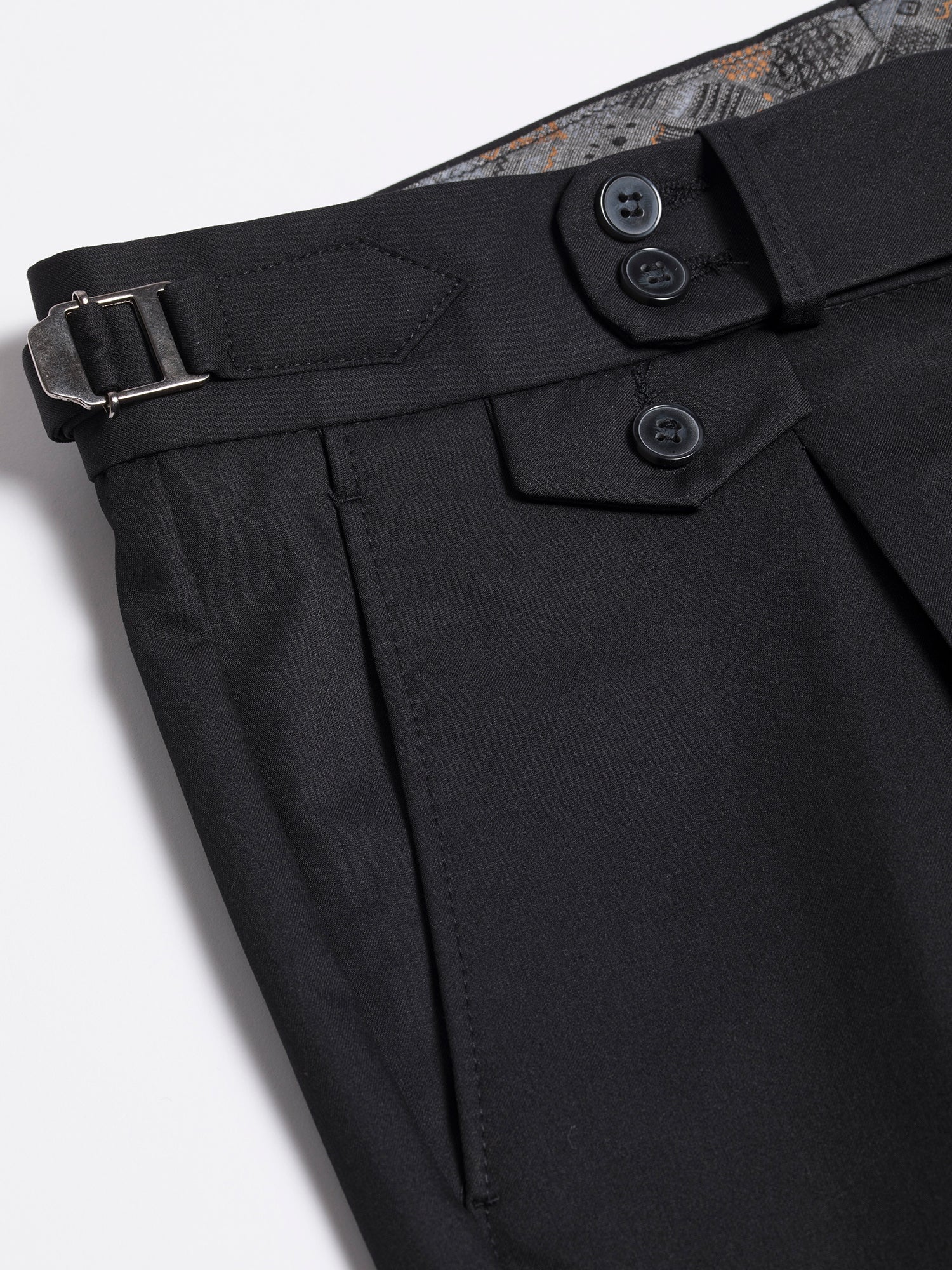 Black Double Breasted Suit 2-Piece VIOSSI