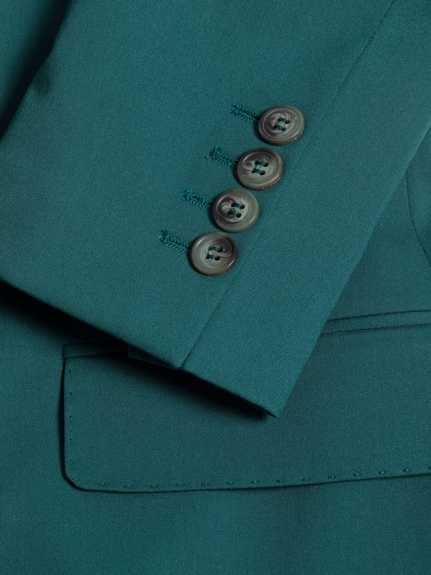 Green Double Breasted Suit 2-Piece