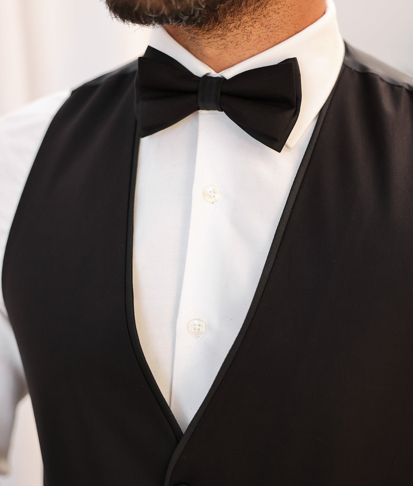Black Slim-Fit Tuxedo 3-Piece - BRABION