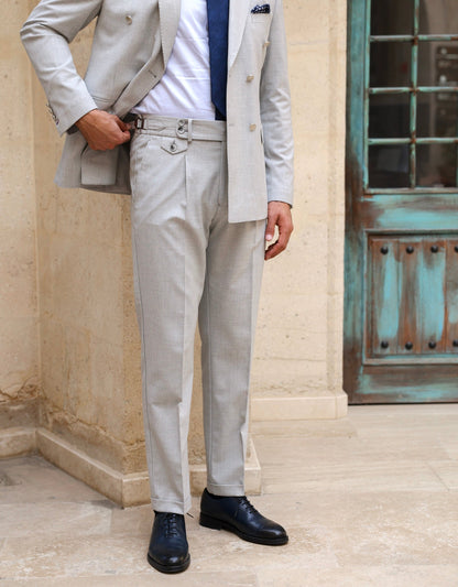 Grey Double Breasted Suit 2-Piece VIOSSI