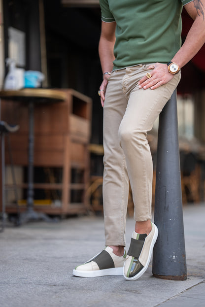 Brabion Maison Beige Slim Fit Jeans: Effortless Style for Every Occasion