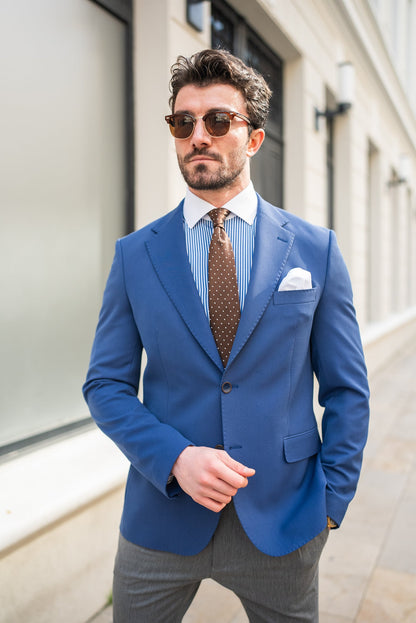 Navy Single Breasted Blazer - BRABION