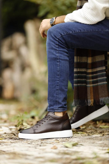 Lyon Brown High Top Sneakers: Elevate Your Style