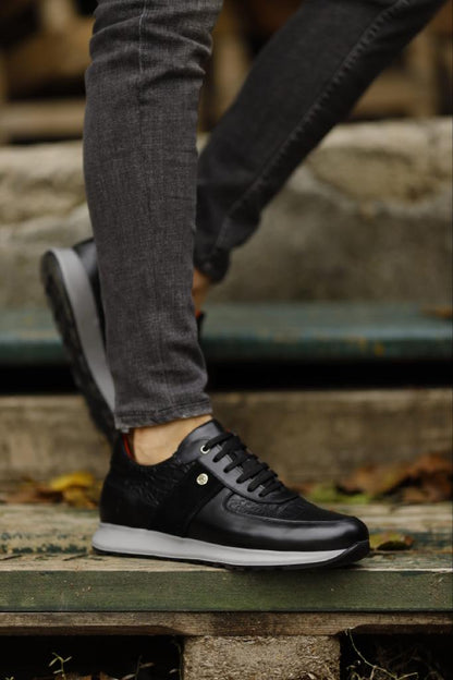Lyon Black Mid Top Sneakers - The Perfect Blend of Style and Comfort