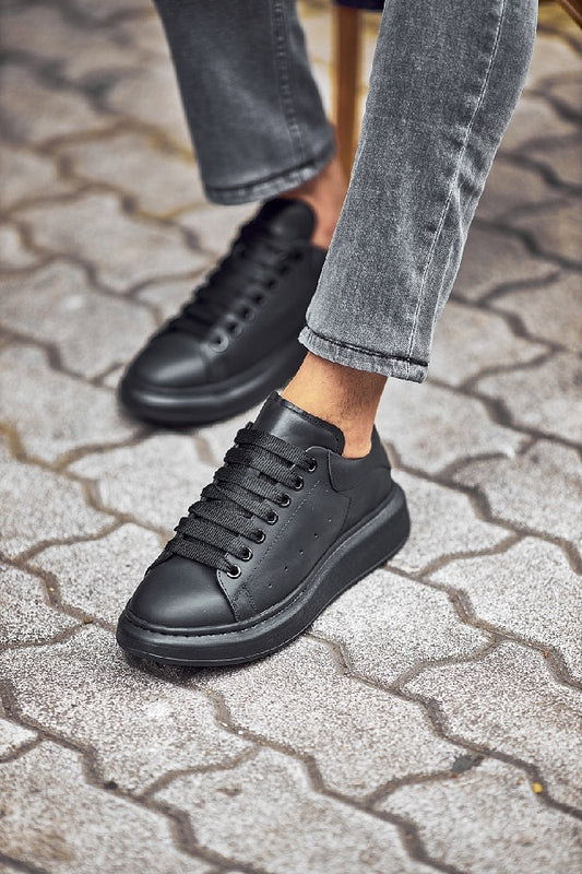 Brabion Tauris Black High Top Sneakers - Stylish Comfort for Every Occasion