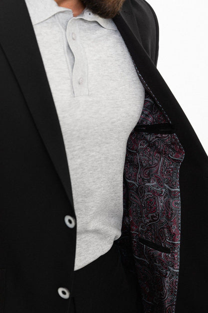 Brabion Marco Black Slim Fit 2 Piece Suit - Elevate Your Wardrobe