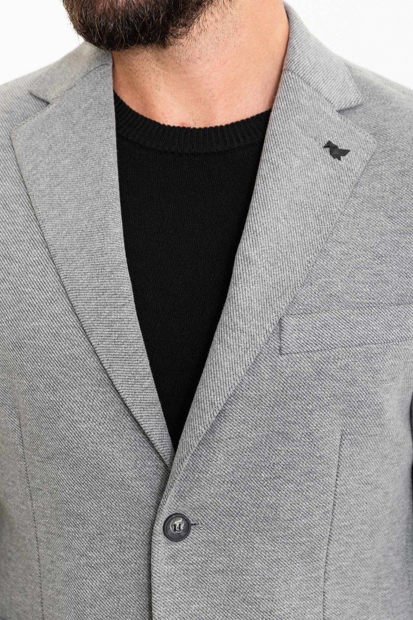 Brabion Rocco Gray Slim Fit Notch Lapel Suit