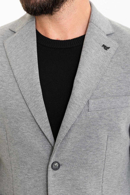 Brabion Rocco Gray Slim Fit Notch Lapel Suit