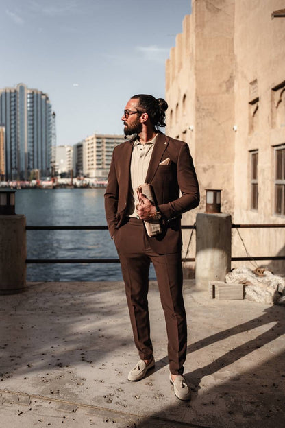 The Archivist Suit – Brown Summer Suit for Men