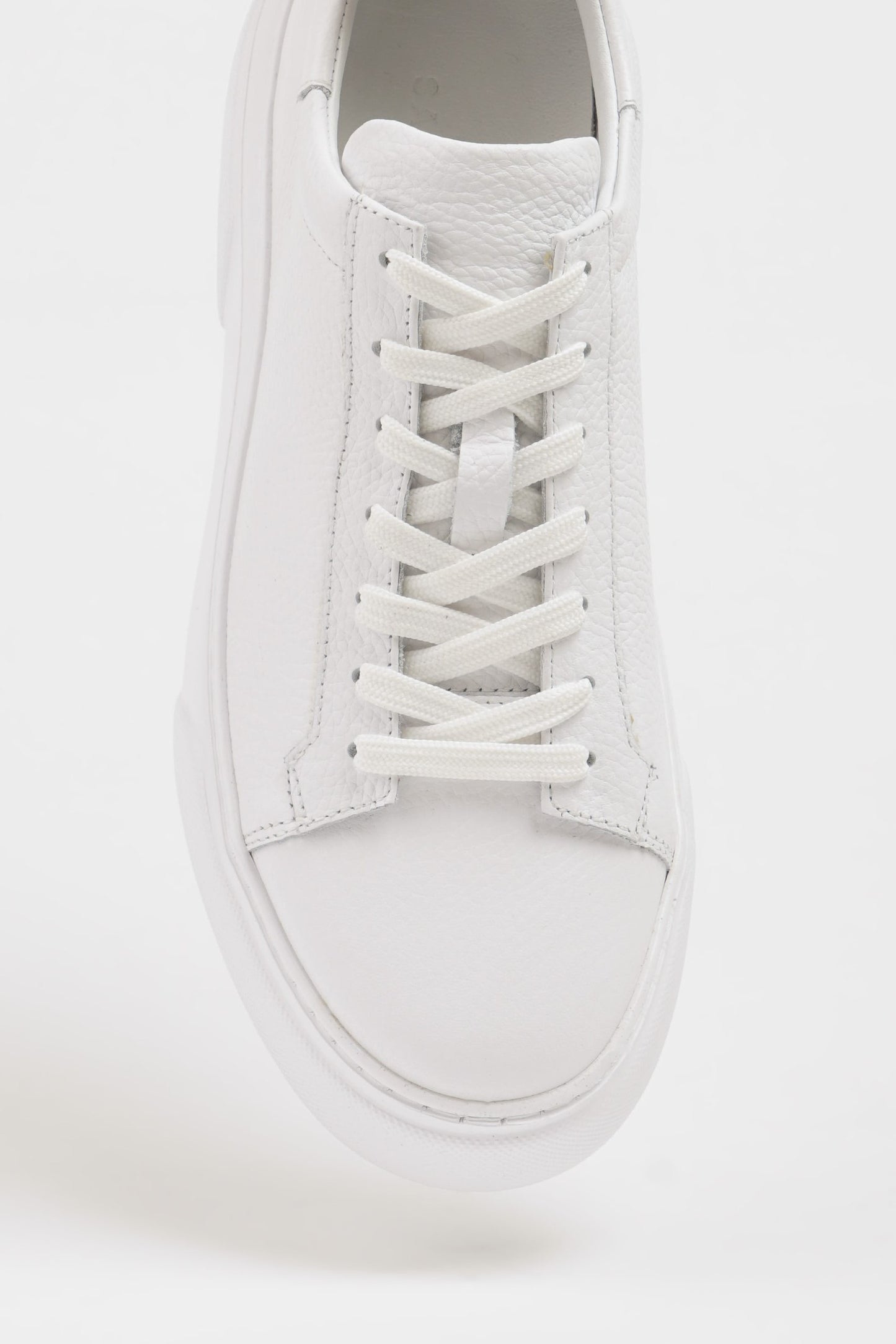 Maison White Leather Sneakers with Pool Sole