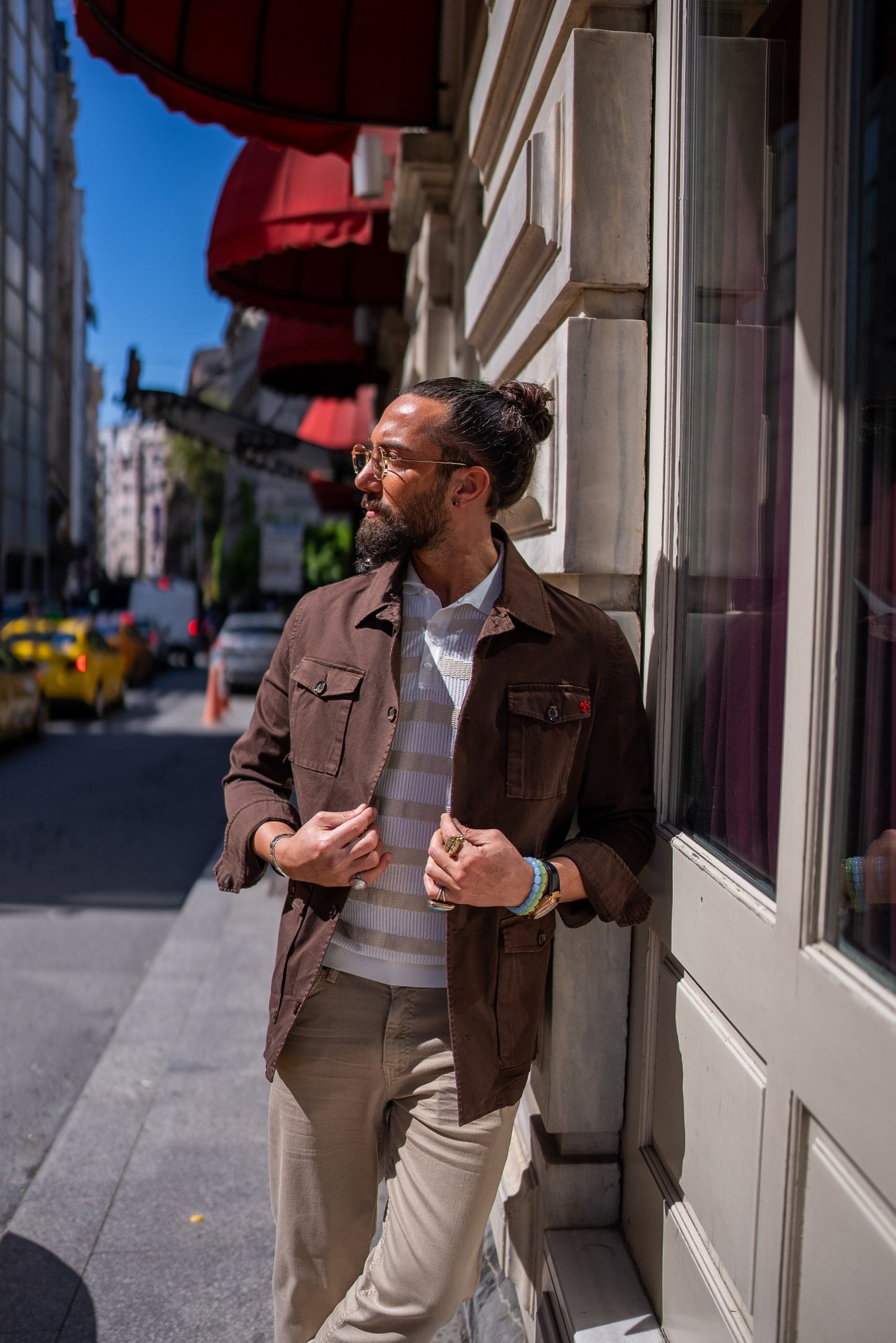 Brabion Brown Safari Men's Jacket