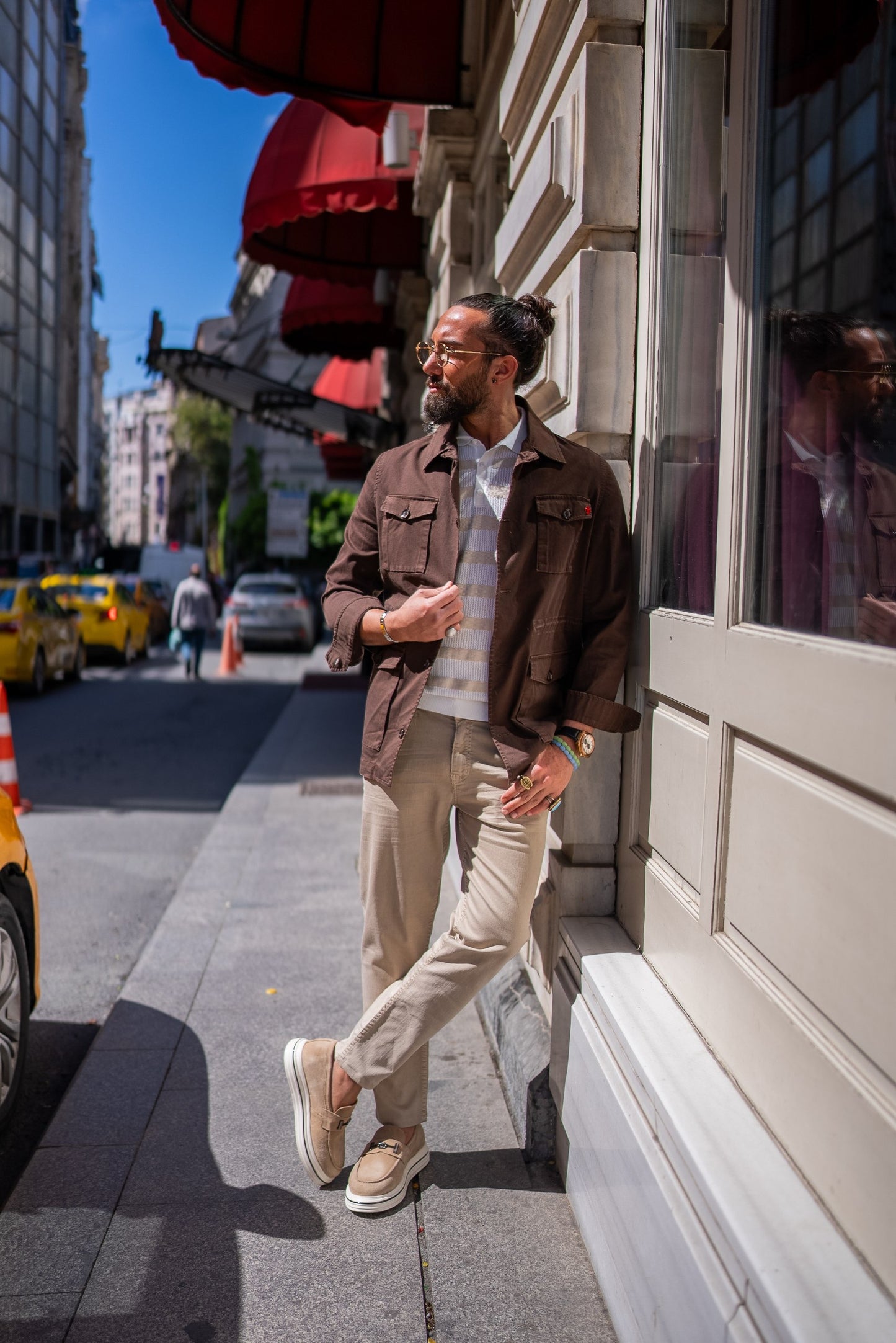 Brabion Brown Safari Men's Jacket