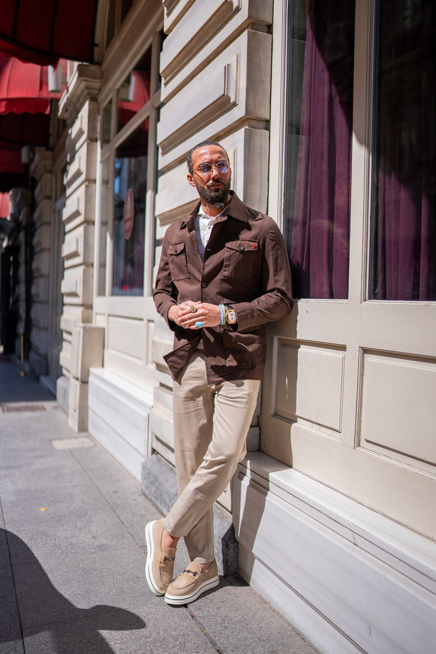 Brabion Brown Safari Men's Jacket