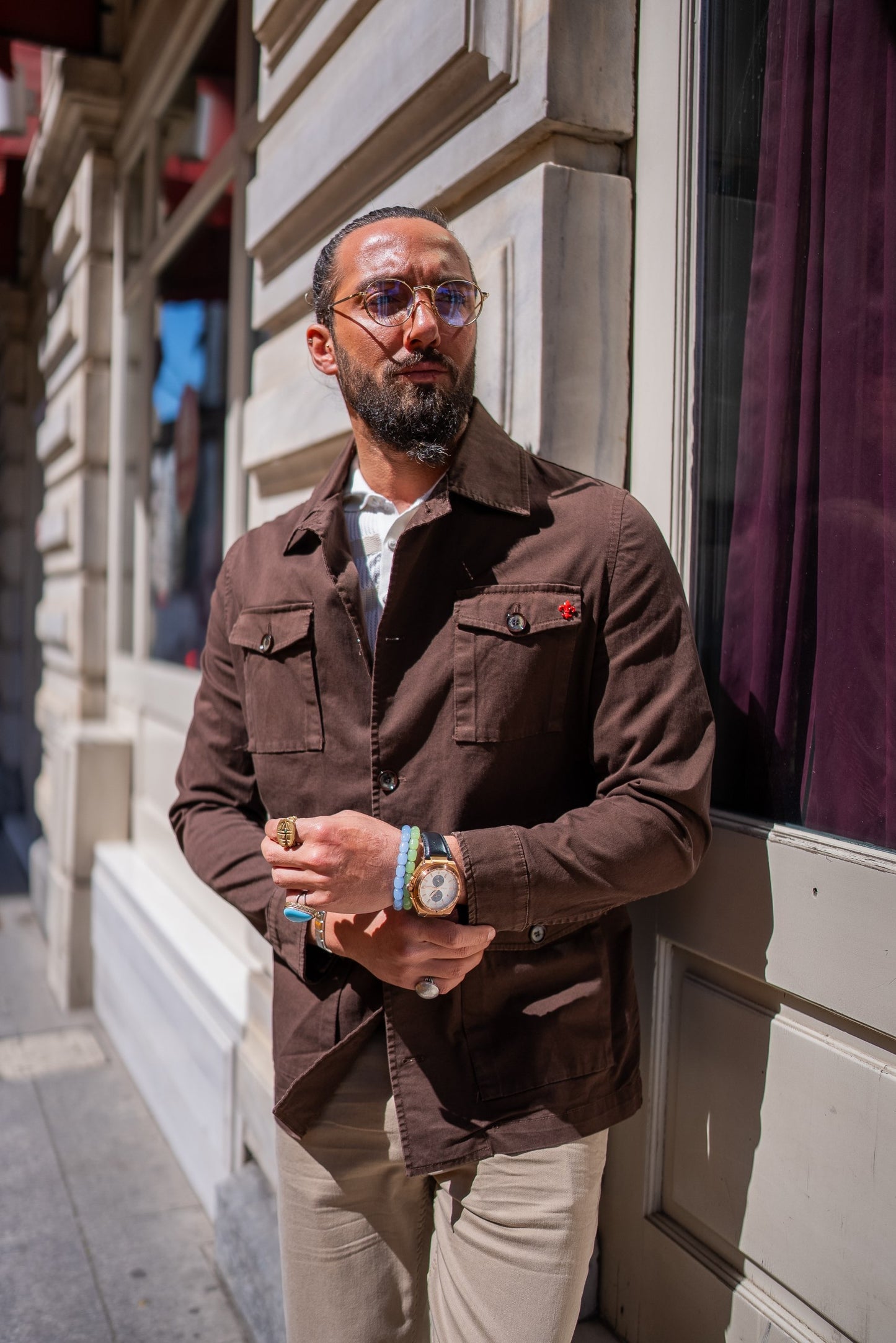 Brabion Brown Safari Men's Jacket