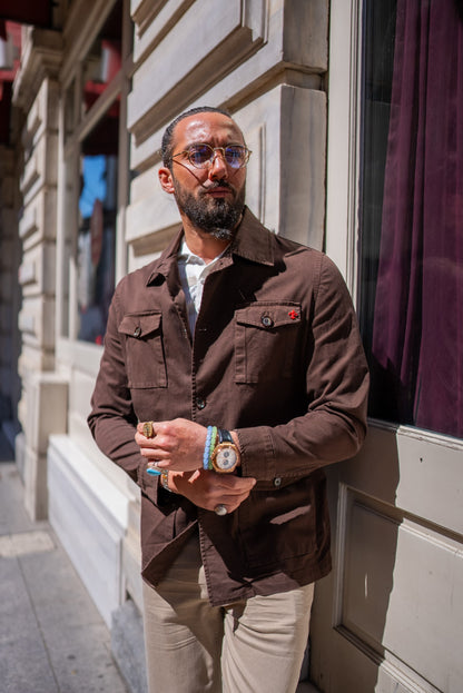 Brabion Brown Safari Men's Jacket