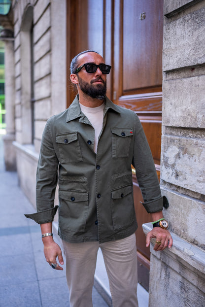 Brabion Khaki Safari Men's Jacket