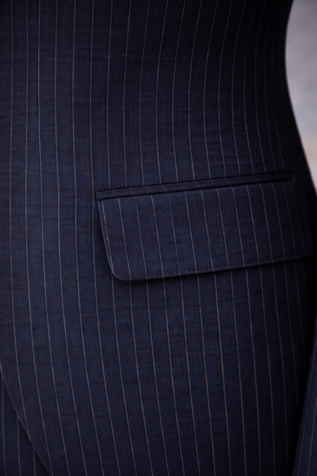 Navy Double-Sided Vest Suit 3-Piece VIOSSI