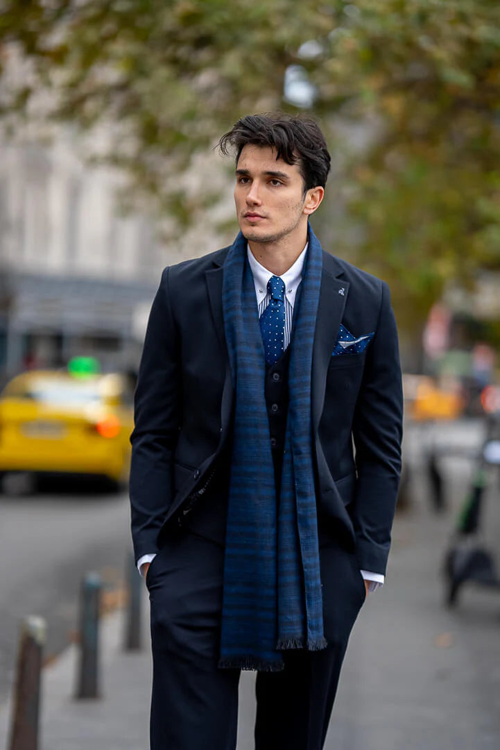 Brabion Navy Blue Premium Men's Suit