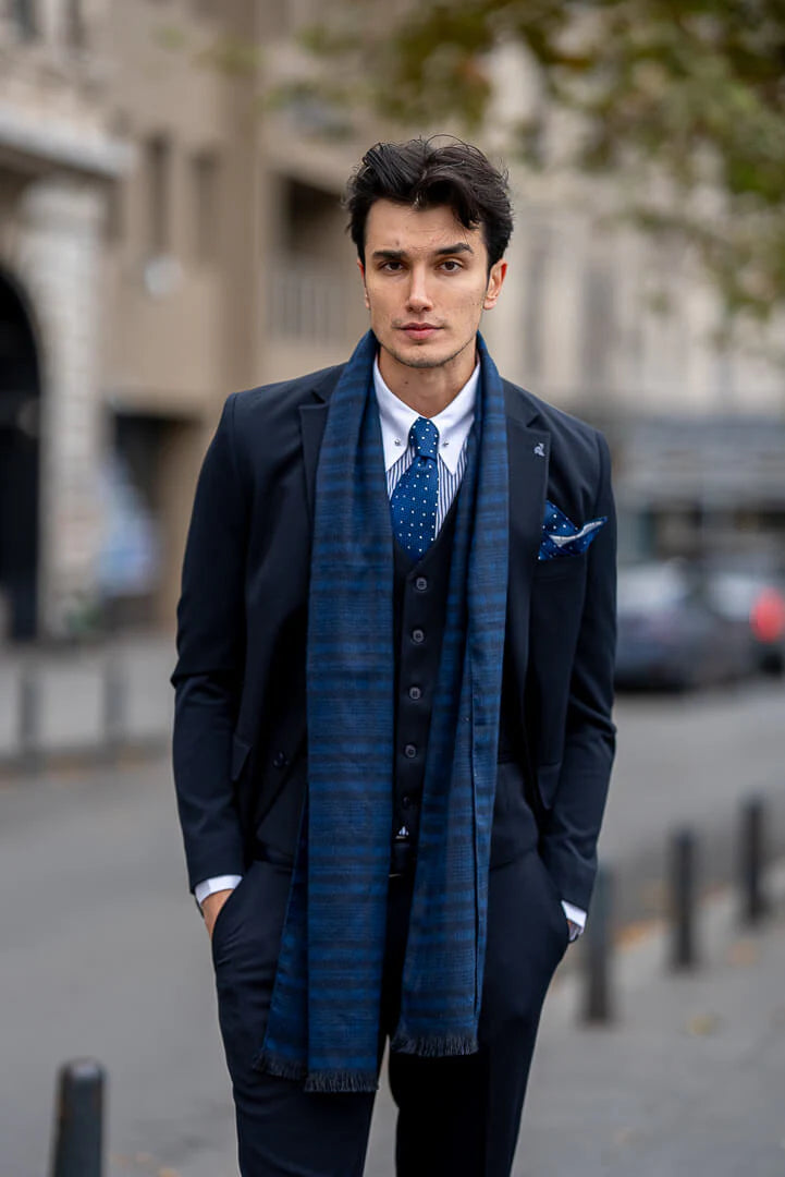 Brabion Navy Blue Premium Men's Suit