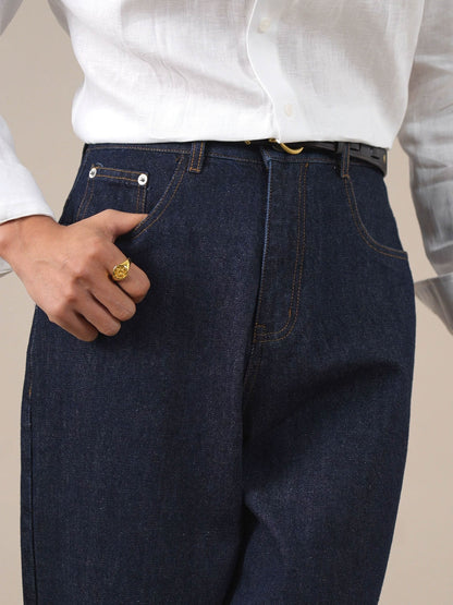 Men’s Vintage High-Waist Jeans — Relaxed Fit