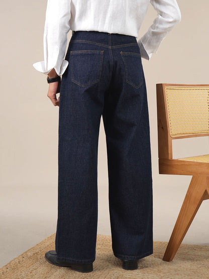 Men’s Vintage High-Waist Jeans — Relaxed Fit