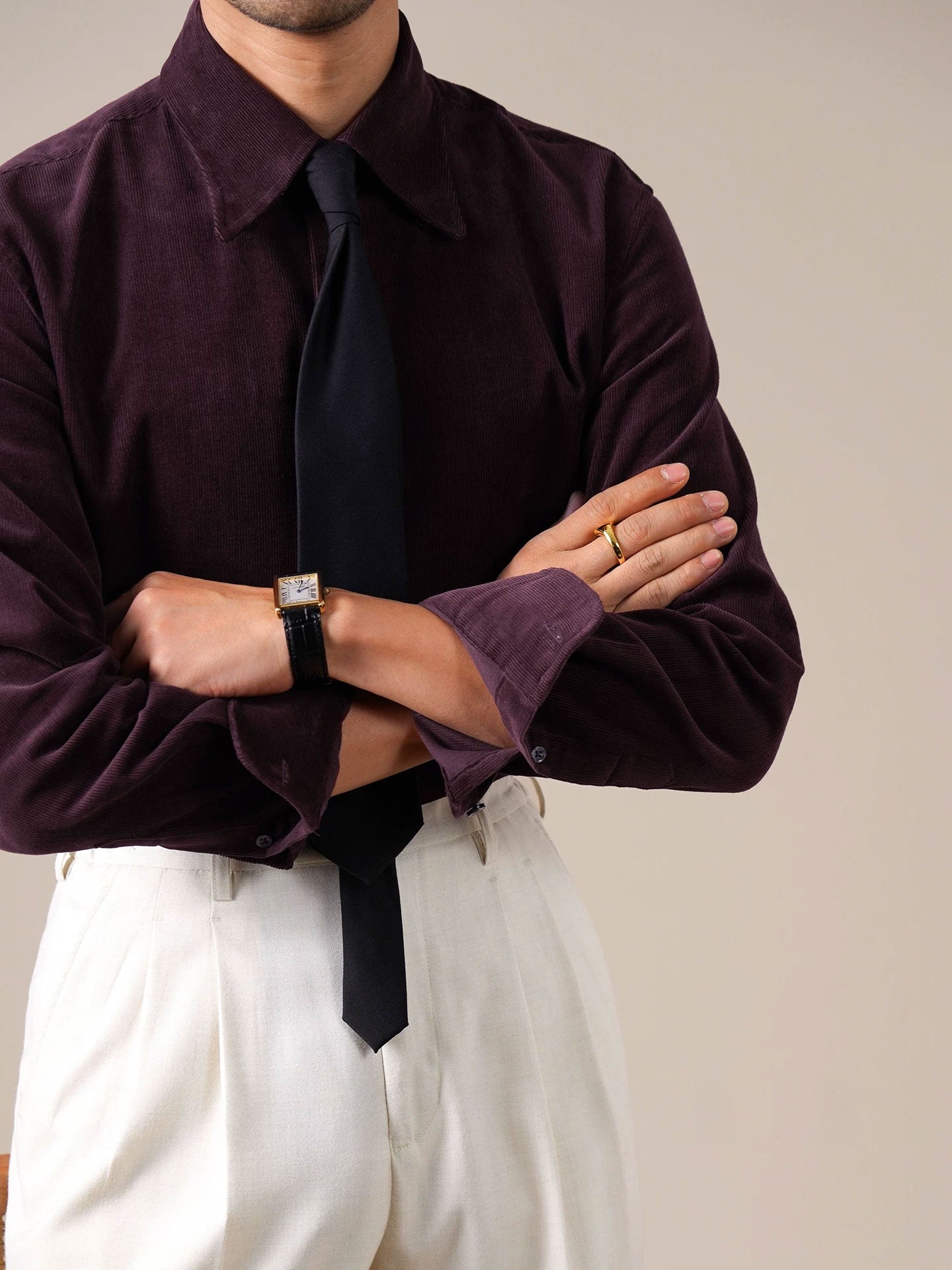 Men’s Italian-Style Corduroy Shirt—Warm Button-Down