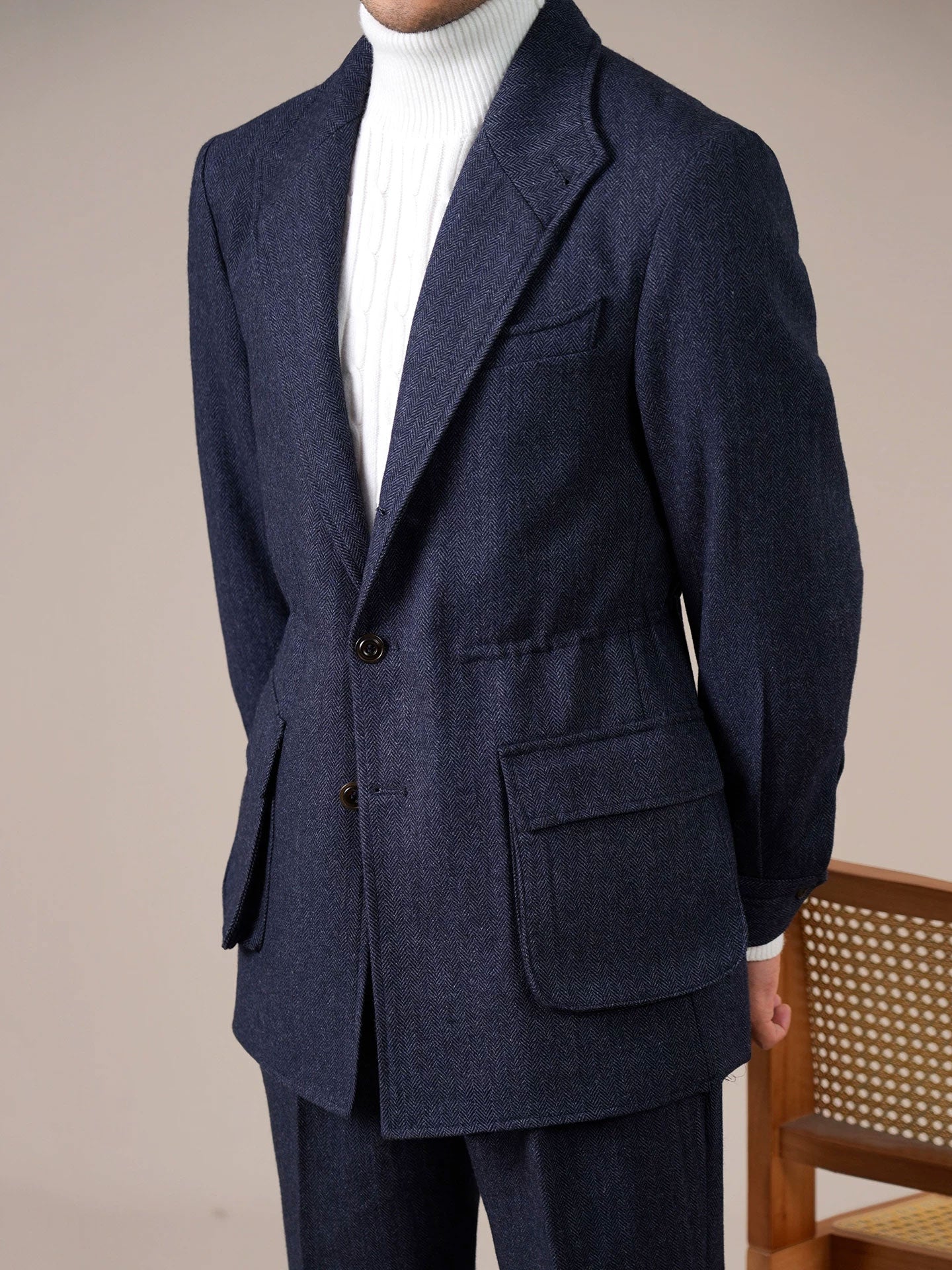 Men’s Spanish-Style Wool-Blend Jacket