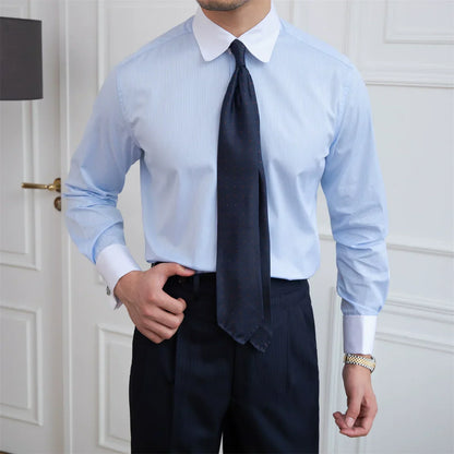 French Blue Cuff Shirt