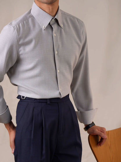 Men’s Wrinkle-Free Long Sleeve Plaid Dress Shirt