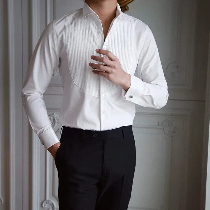 Wing Collar Tuxedo Shirt