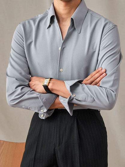 Men's Long-Sleeve Wrinkle-Resistant Shirt