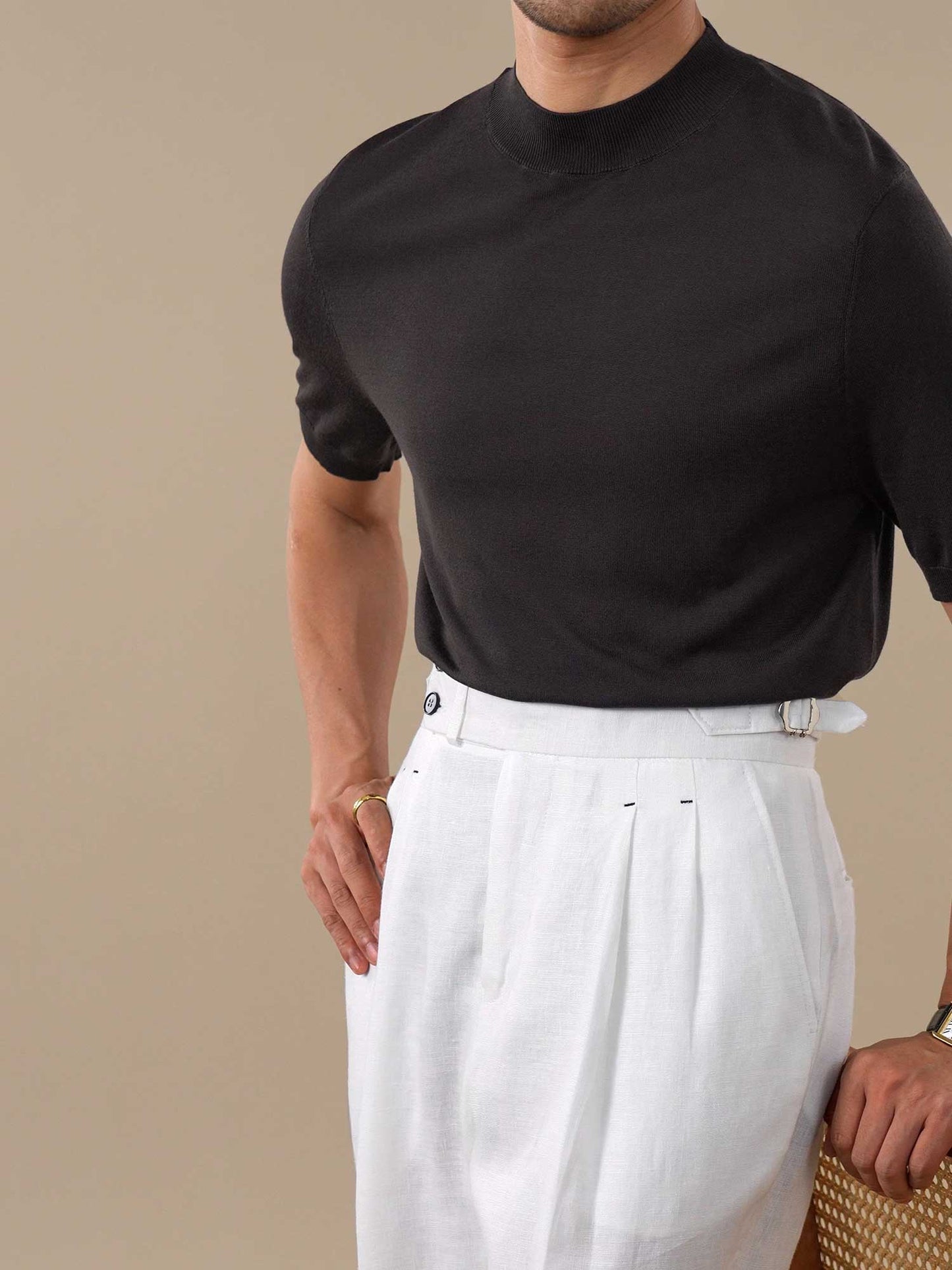 Men's Cooling Acetate Short Sleeve Crewneck T-Shirt BRABION