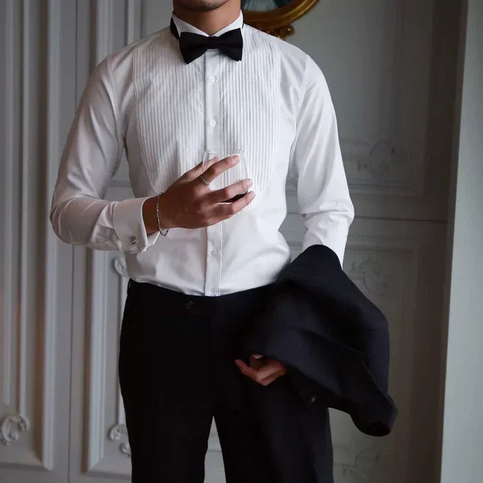 Wing Collar Tuxedo Shirt