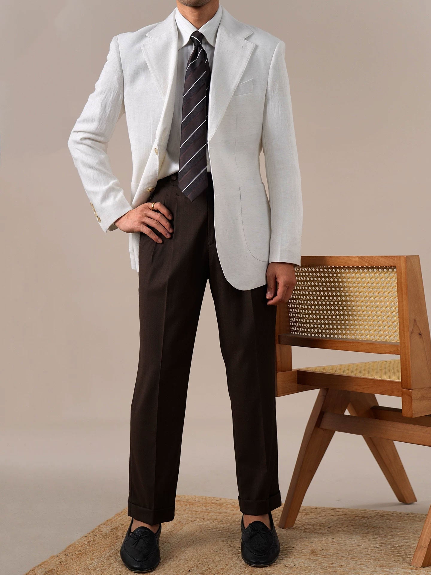 Men's Breathable Tencel Linen Blazer BRABION