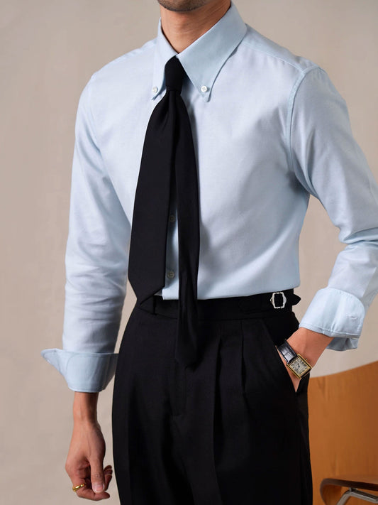 Men's Business Casual Windsor Collar Shirt