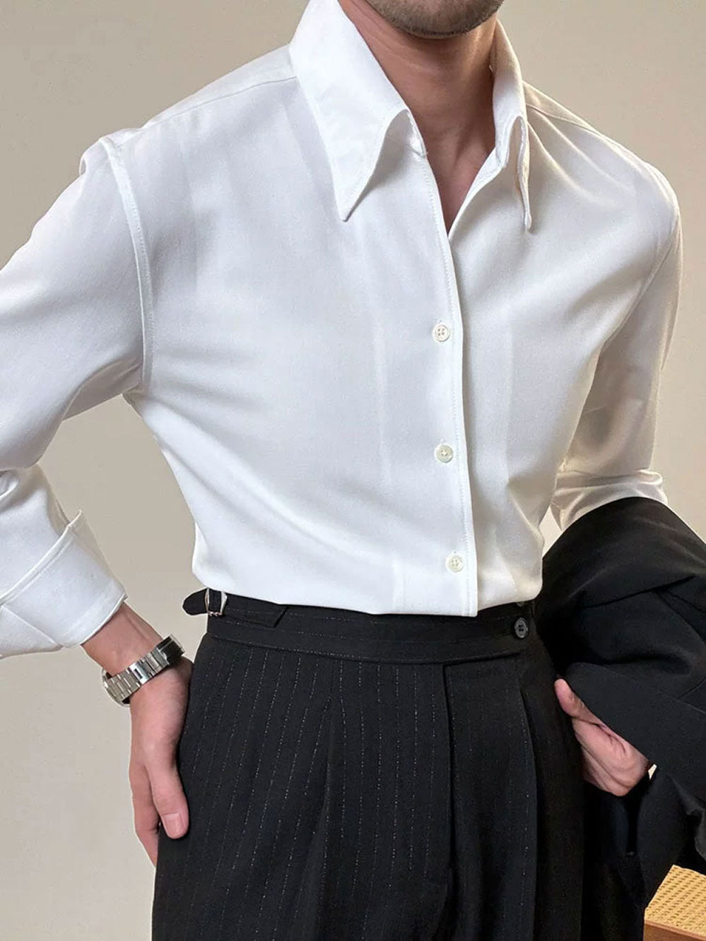 Men's Long-Sleeve Wrinkle-Resistant Shirt