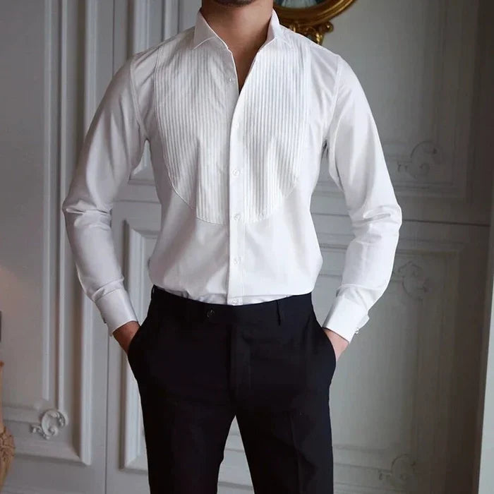 Wing Collar Tuxedo Shirt
