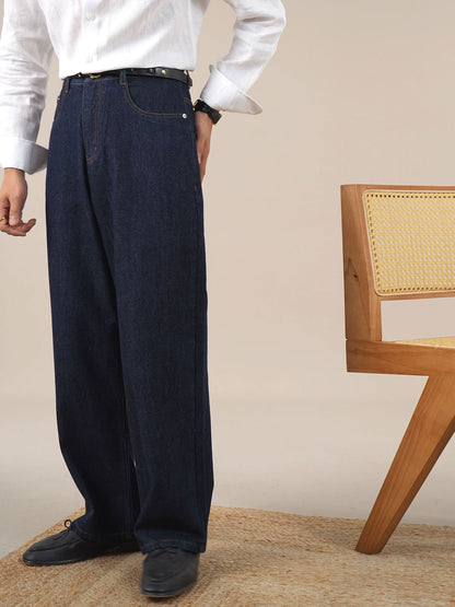 Men’s Vintage High-Waist Jeans — Relaxed Fit