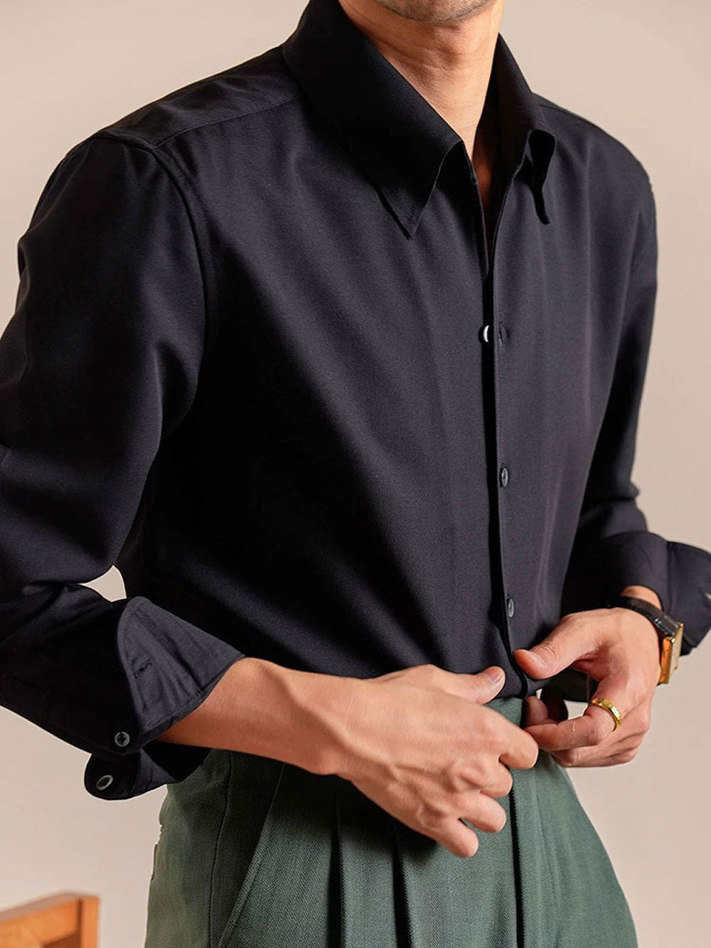 Men's Long-Sleeve Wrinkle-Resistant Shirt
