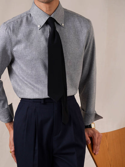 Men’s Italian Point Collar Long Sleeve Dress Shirt