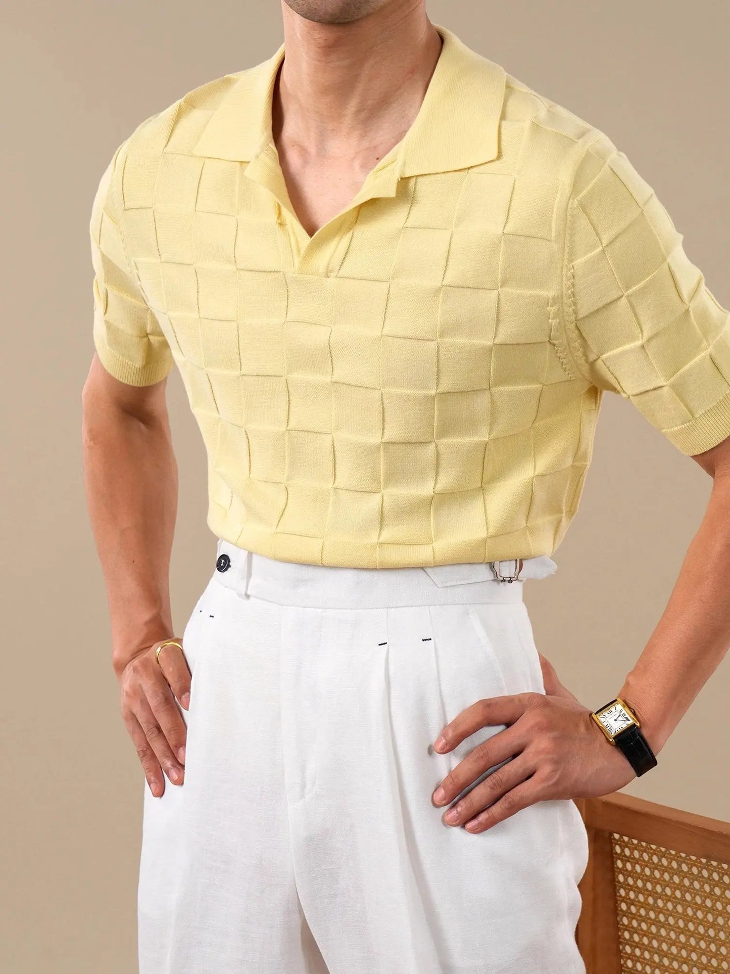 Men's Breathable Short Sleeve Polo Shirt BRABION